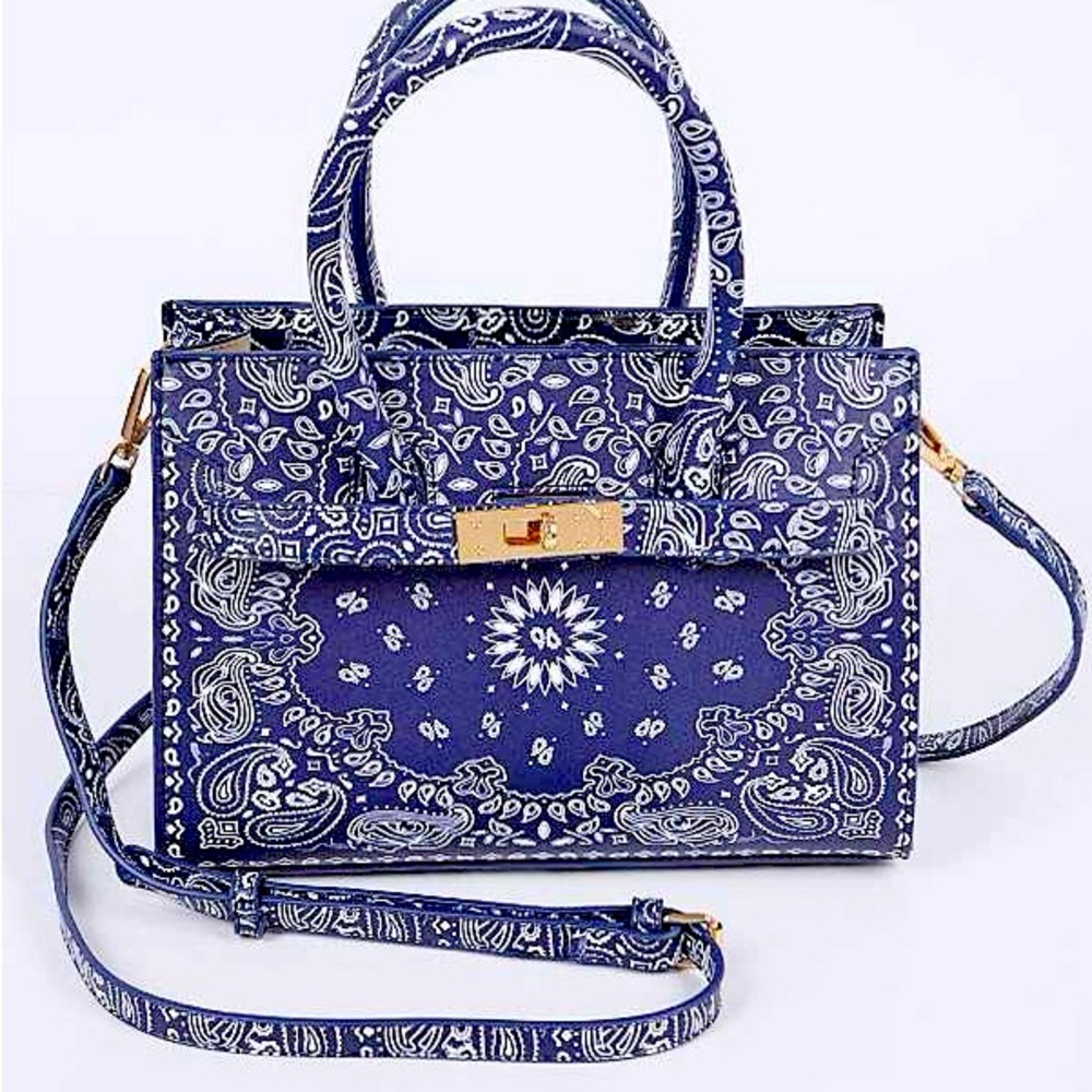 BLUE BANDANA PRINT PURSE💙